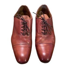 Florsheim Leather Francisco Cap Toe Oxford, in Cognac / Tan, Size 10